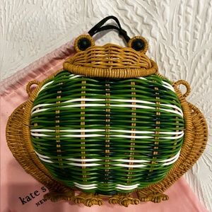 Kate Spade Hoppkins Wicker Frog Crossbody